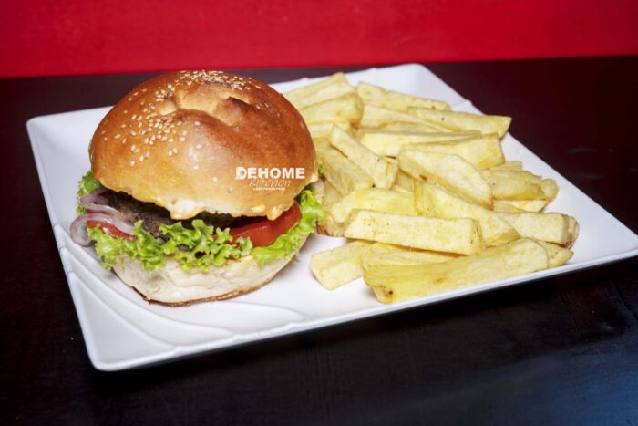 Beef Burger and Chips - Image 5
