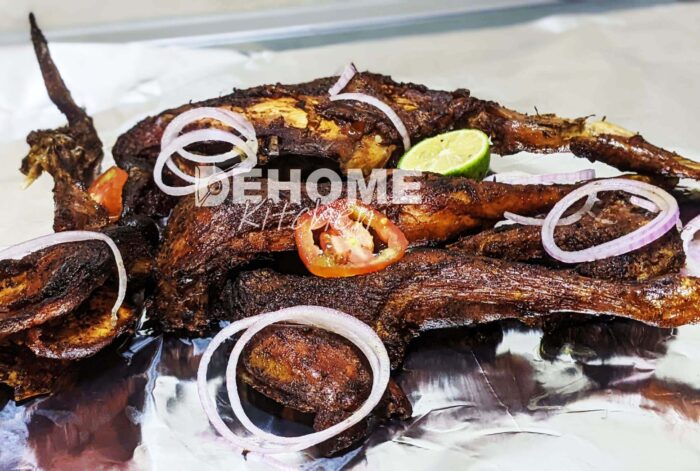 Rwandan Grilled Chicken and chips